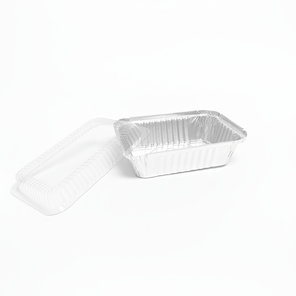 Aluminum container with dome lid - ECOSE2