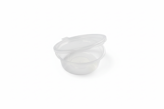 Clear Round Container - Preserved Original