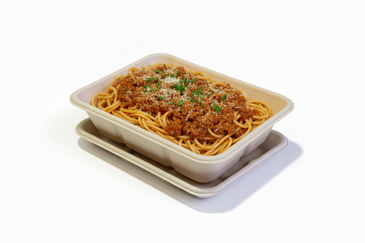Container with Spaghetti Bolognese
