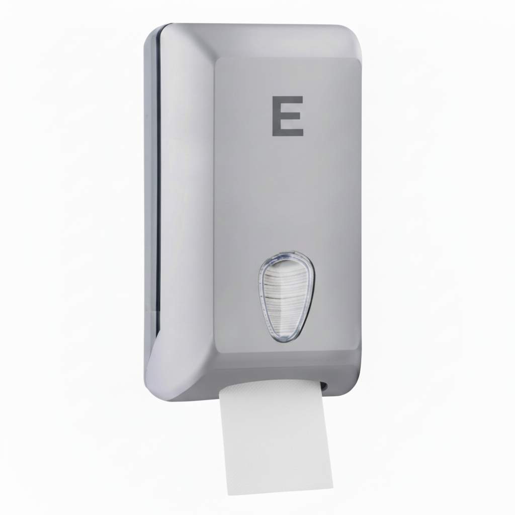 ECOSE dispenser with single flat napkin sheet