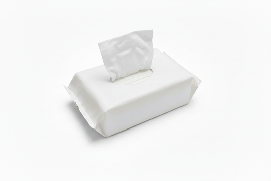 Product with oval hole and resealable sticker
