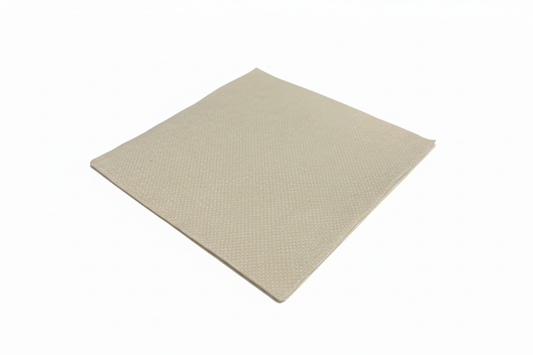 Single napkin with plain white background