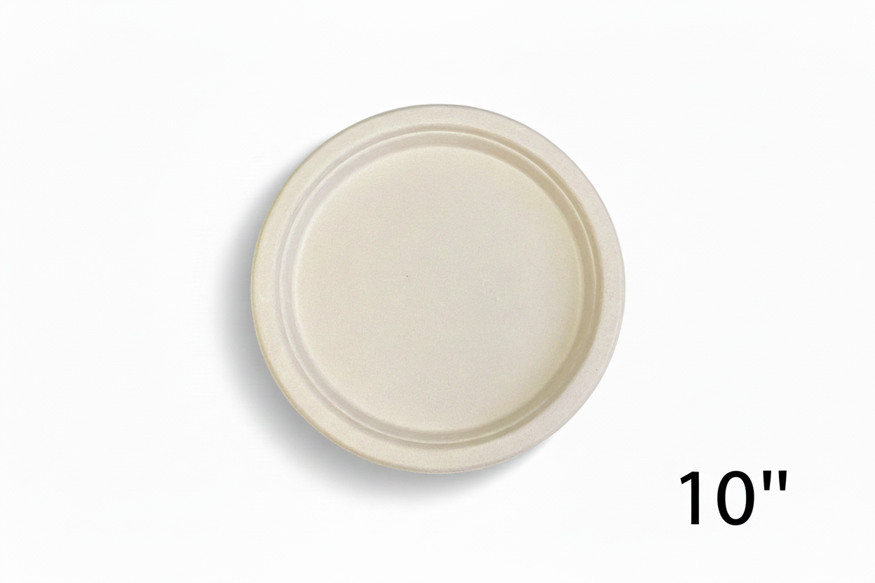 10" plate with label