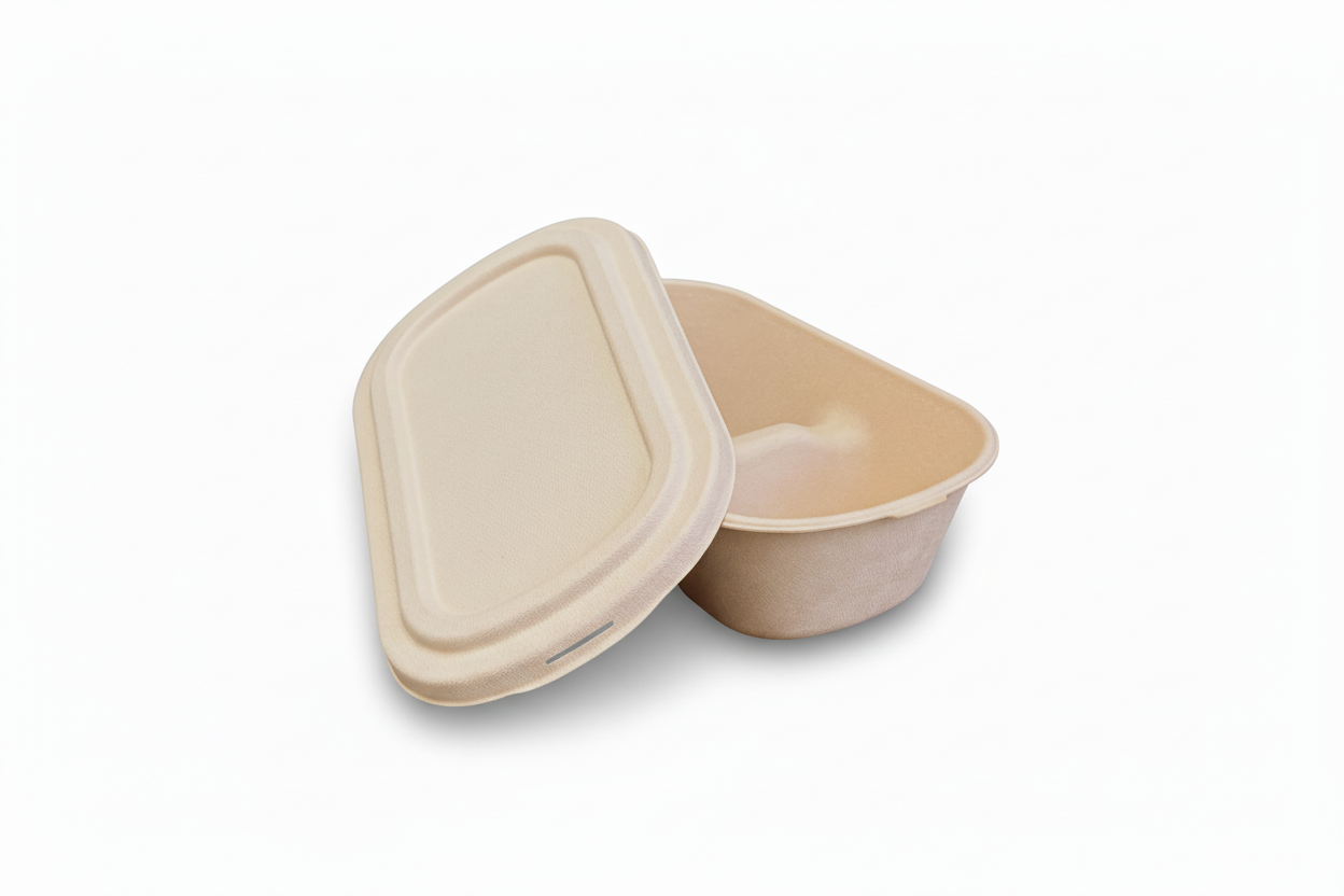 Disposable Partition Lunch Box with Lid