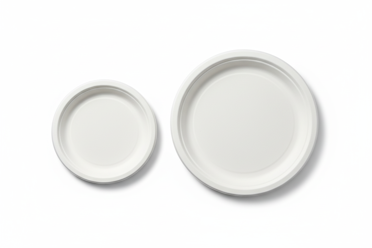 7" and 9" plates collection - white