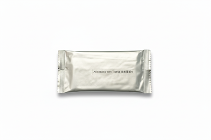 Antiseptic wet tissue package - horizontal