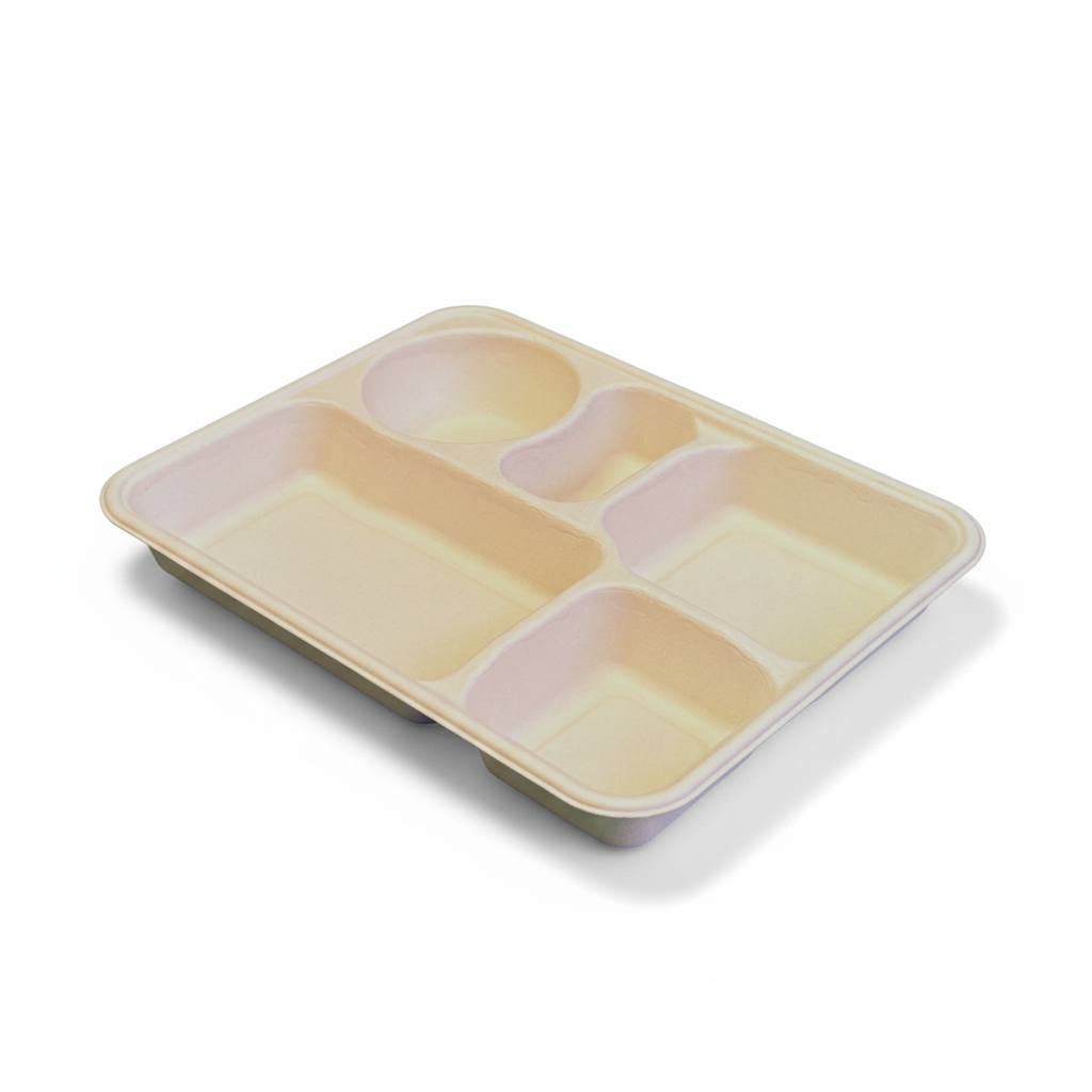 Bento tray - angled view