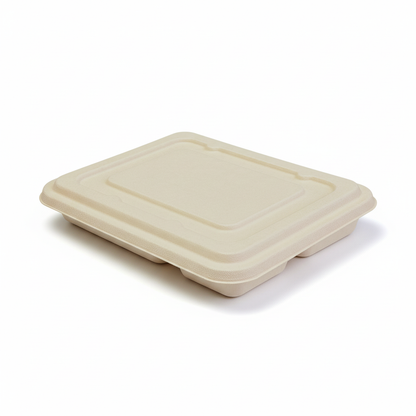 Bento tray with lid on top