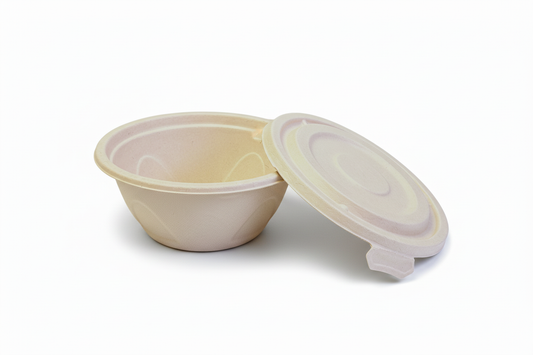 Bowl with lid on the side - pattern matched