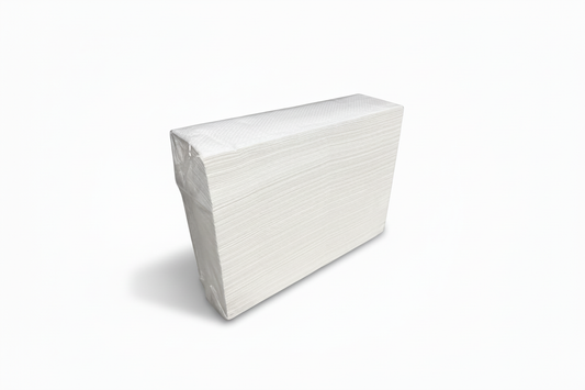 Brightened whiter paper towel package