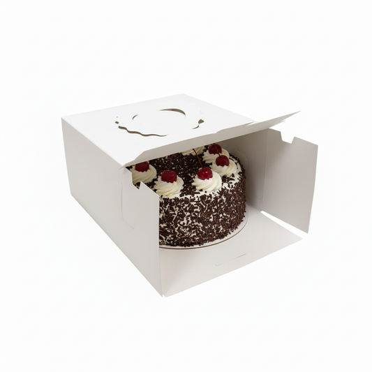 Cake box with black forest cake