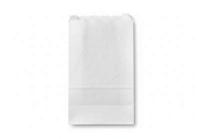Clean white background paper bag - standing