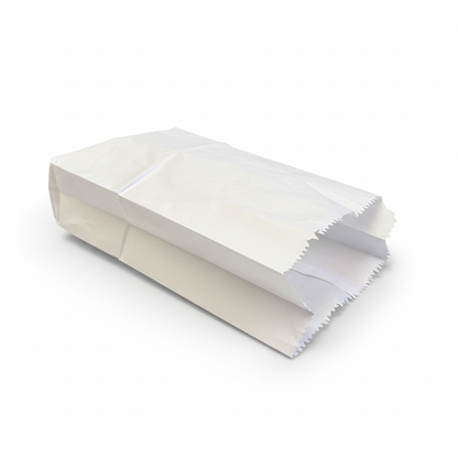 Clean white background paper bag