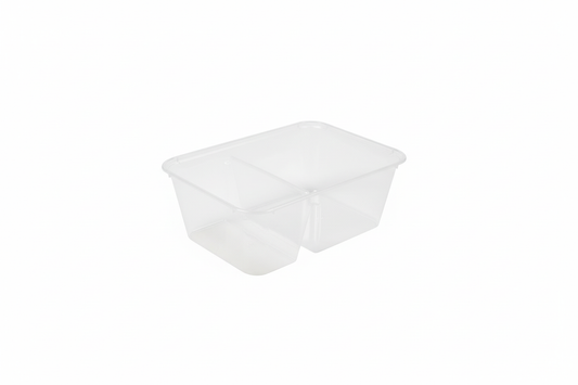 Clear Container with Compartments - ECOSE Background