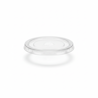 Clear flat plastic lid