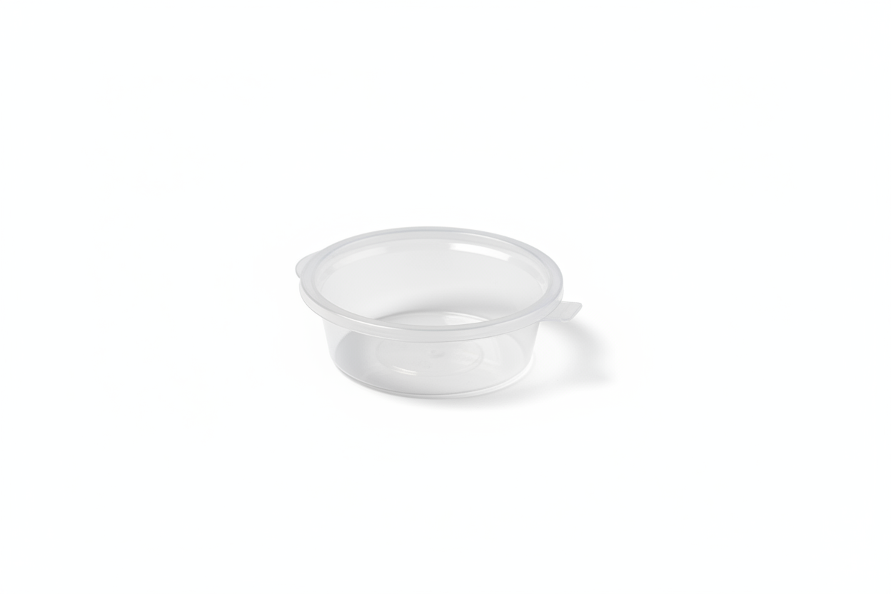 Clear Round Container - ECOSE Background