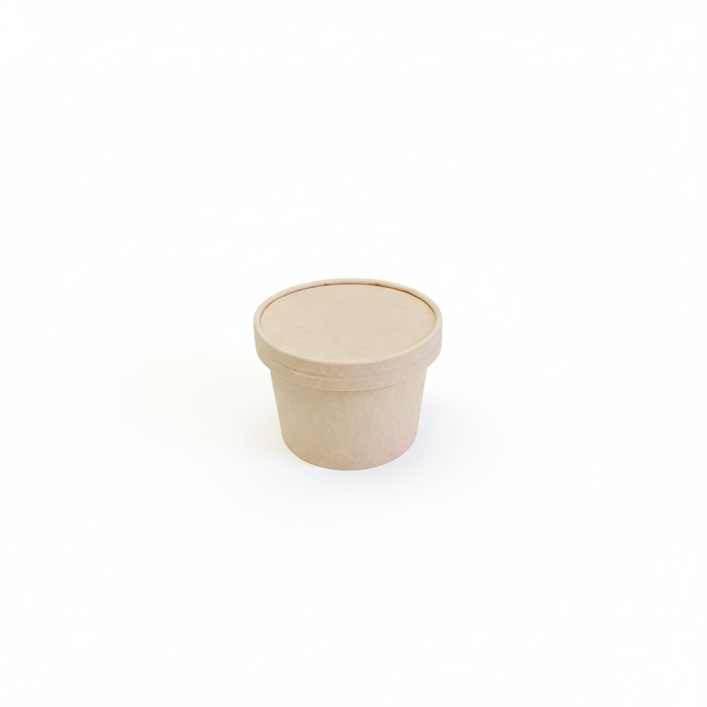 Container with lid on top