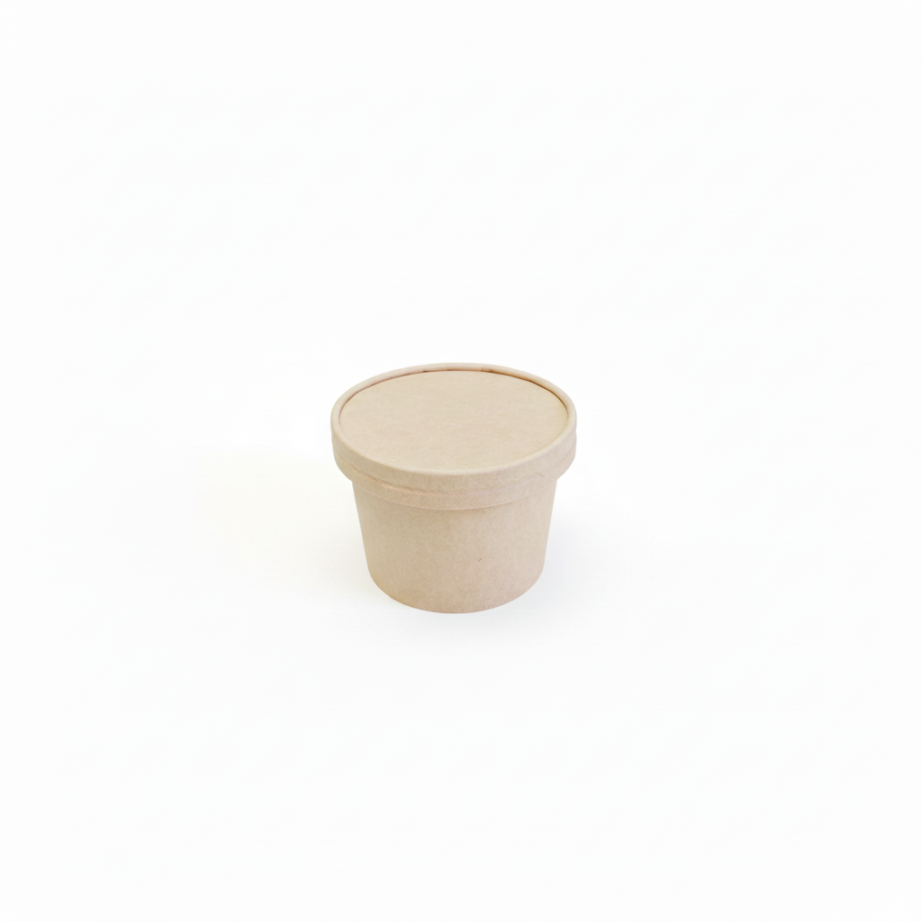 Container with lid on top