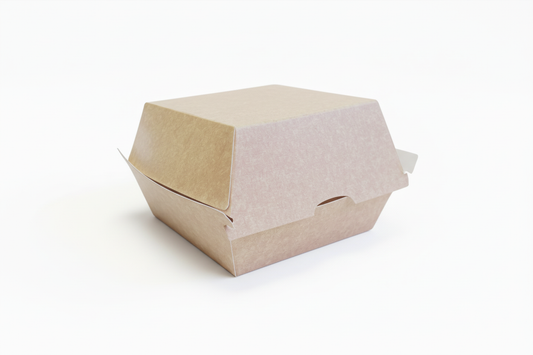 Eco Burger Box on blank background