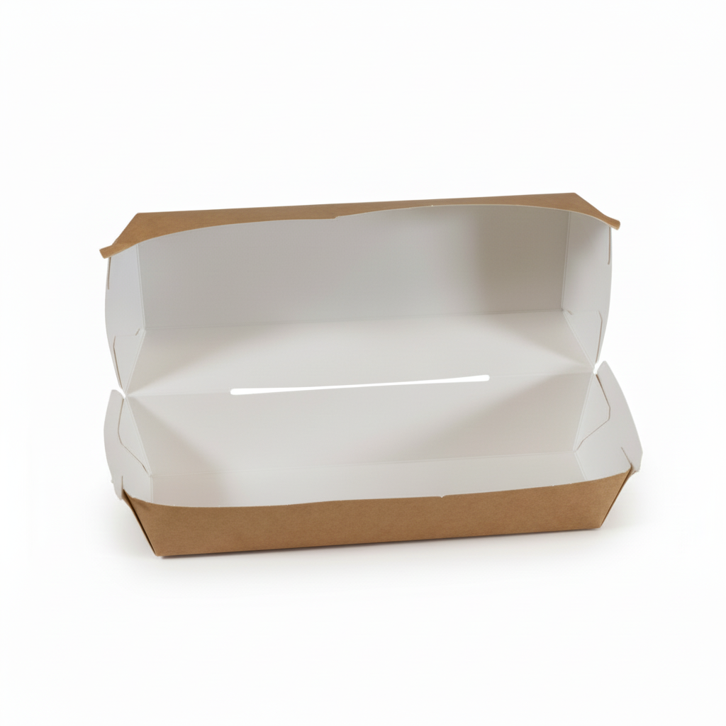 Hot dog box with professional lighting