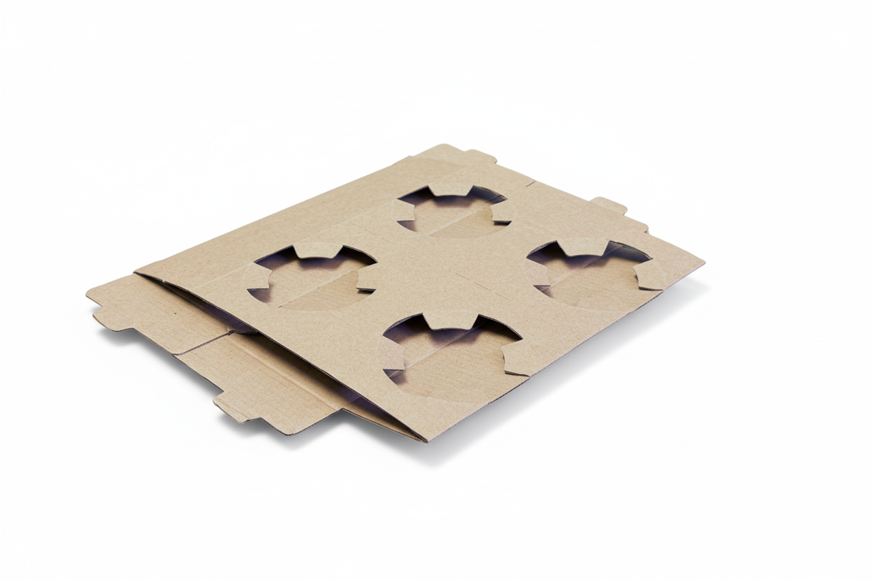 Kraft cardboard drink carrier