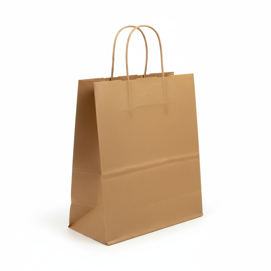 Kraft paper bag - angle view