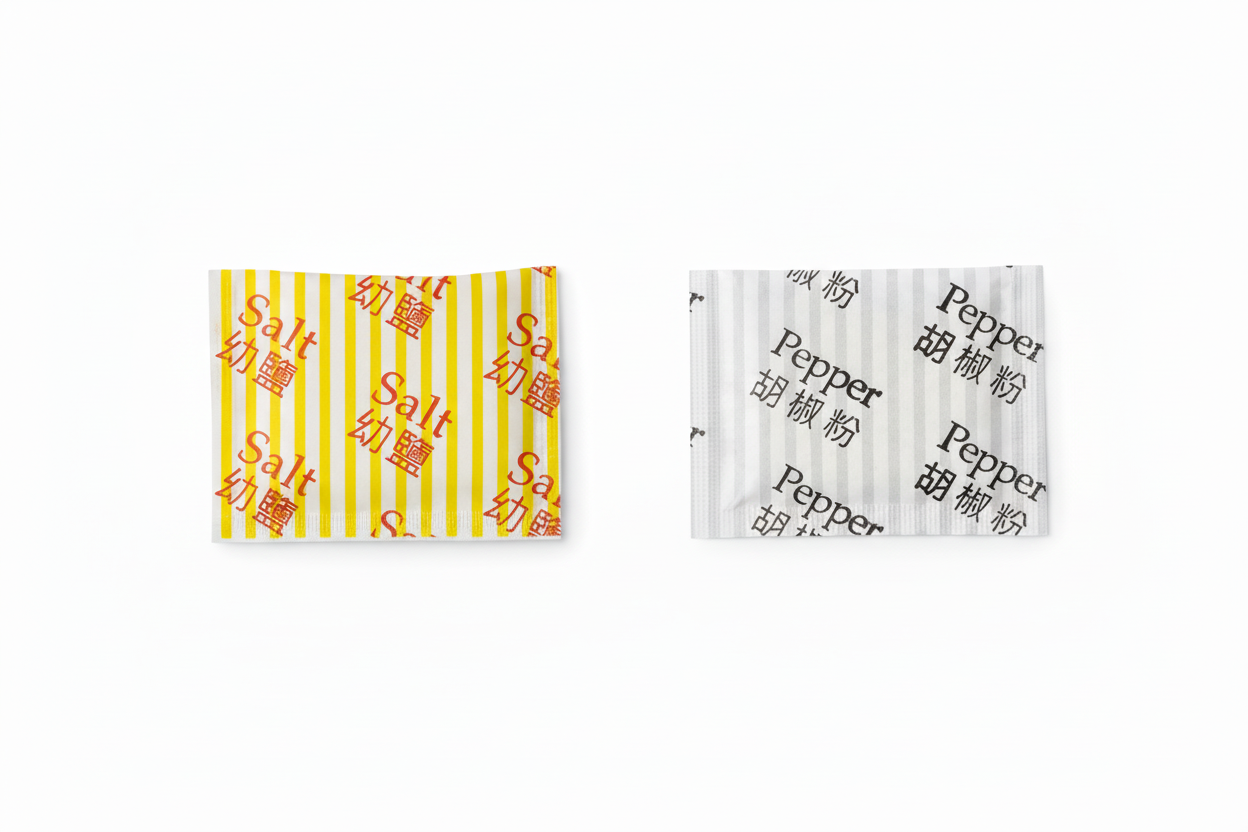 Merged salt and pepper wax paper