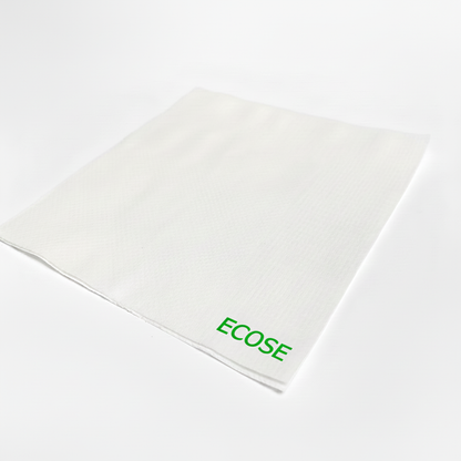 Napkin with even larger green ECOSE text