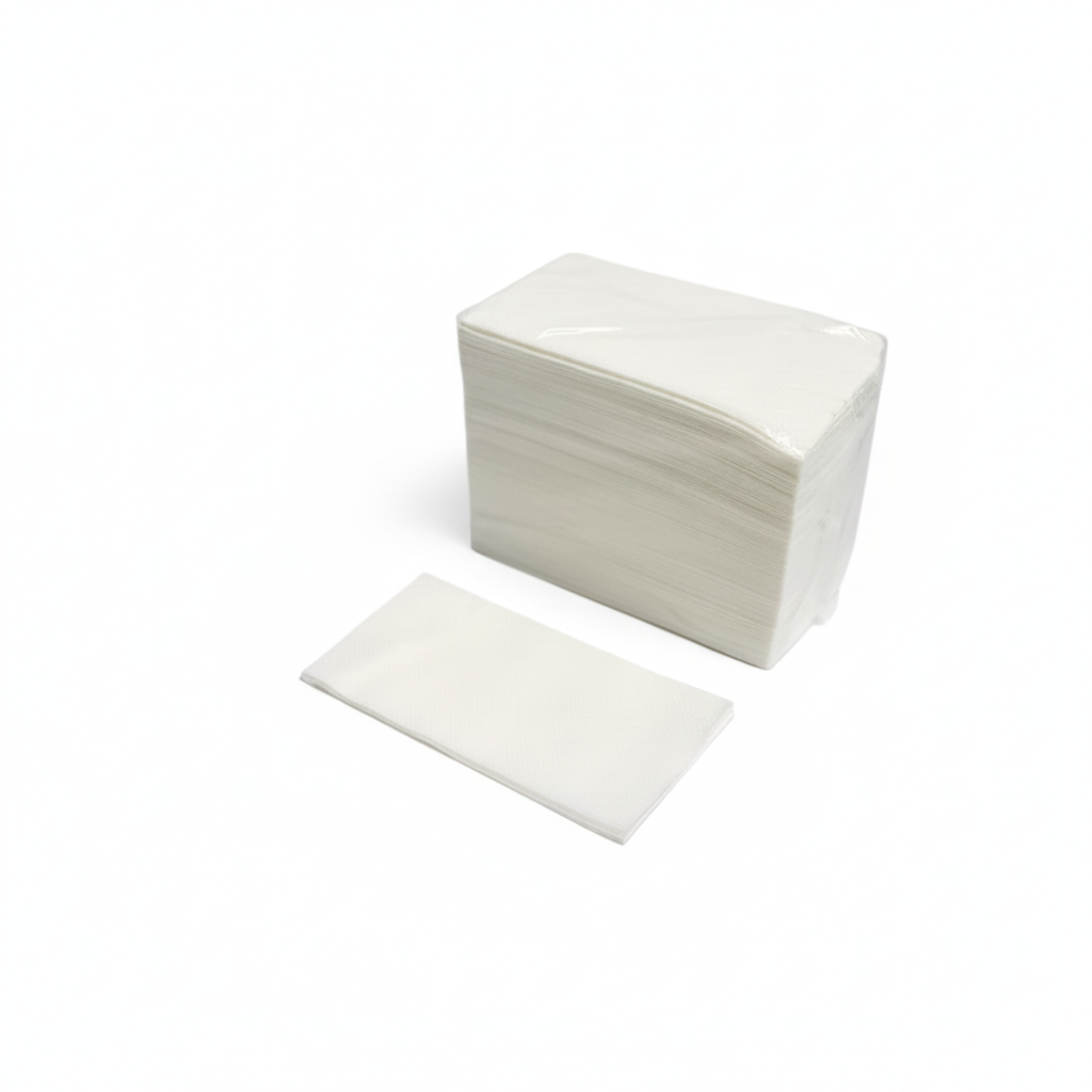 Napkins with pure white background - no gray