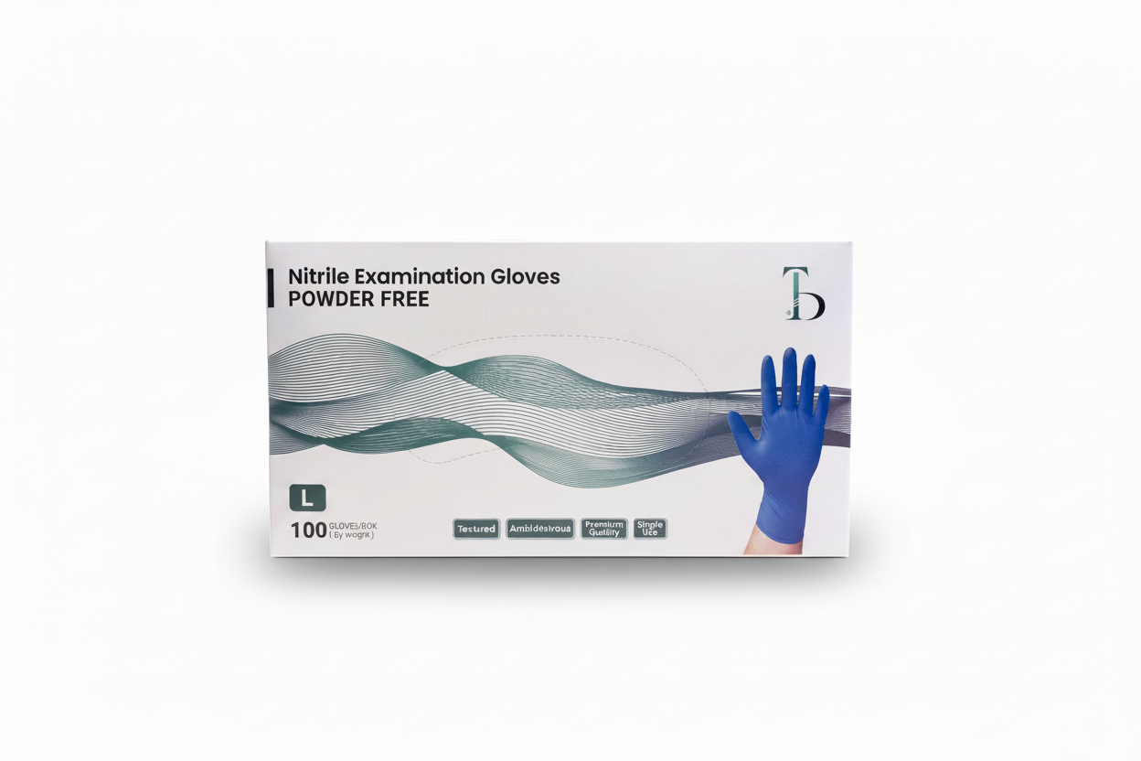 Nitrile gloves size L with shadow