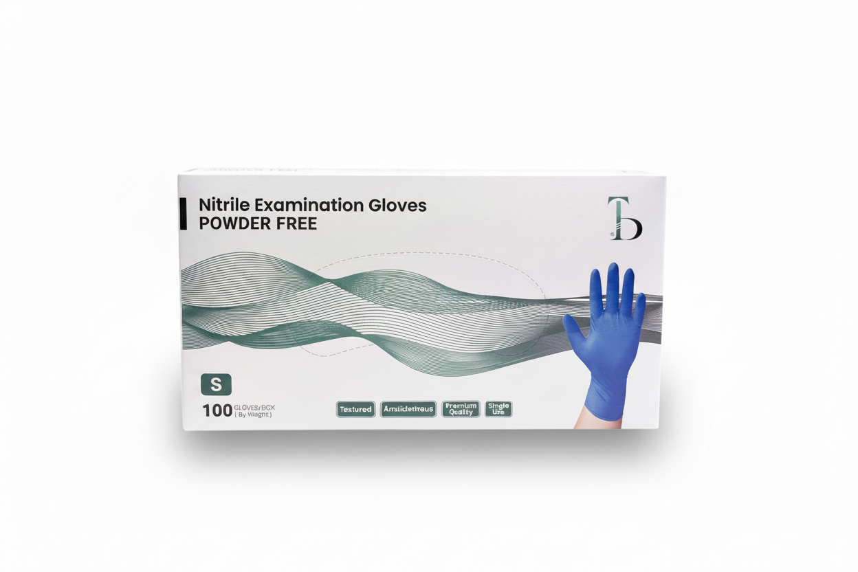 Nitrile gloves size S with shadow