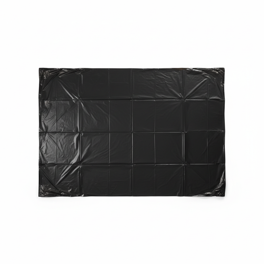 Single 32x40 black garbage bag