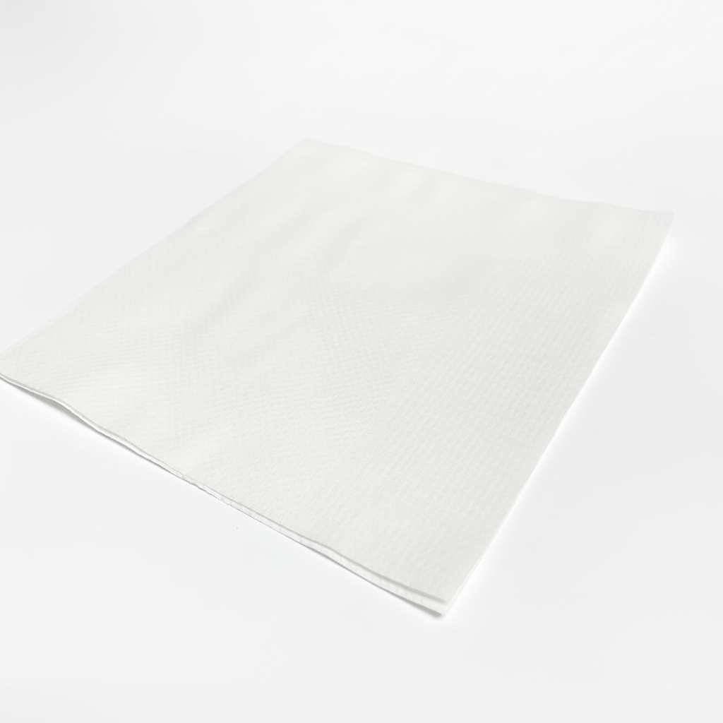 Single napkin with ultra-white background