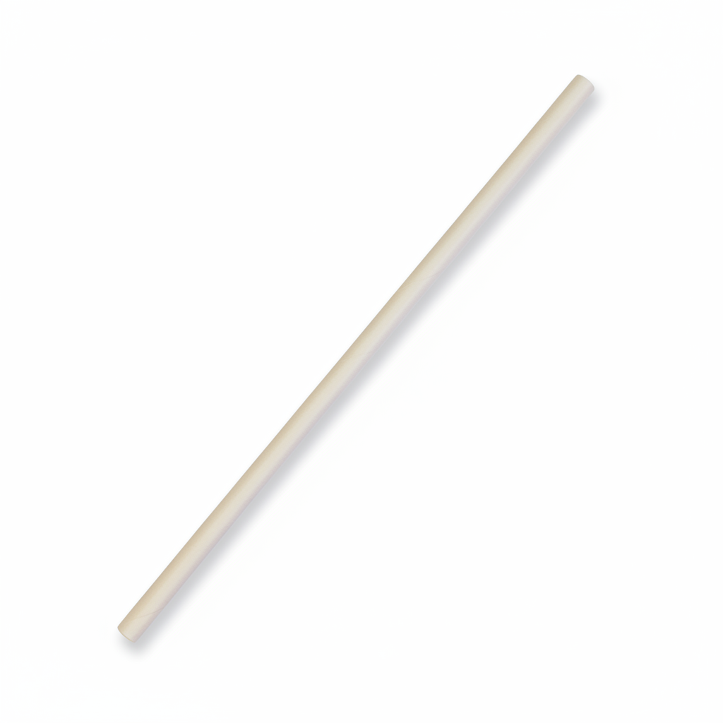 Single unwrapped straw