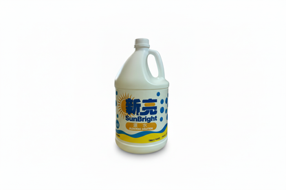SunBright bleaching solution bottle - grounded