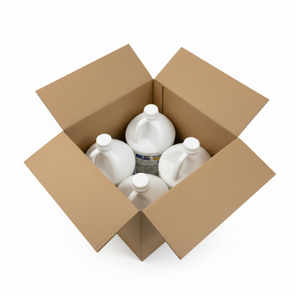 SunBright bleaching solution bottles in box with white background