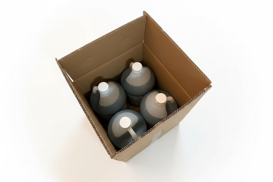 SunBright disinfectant bottles in box with white background