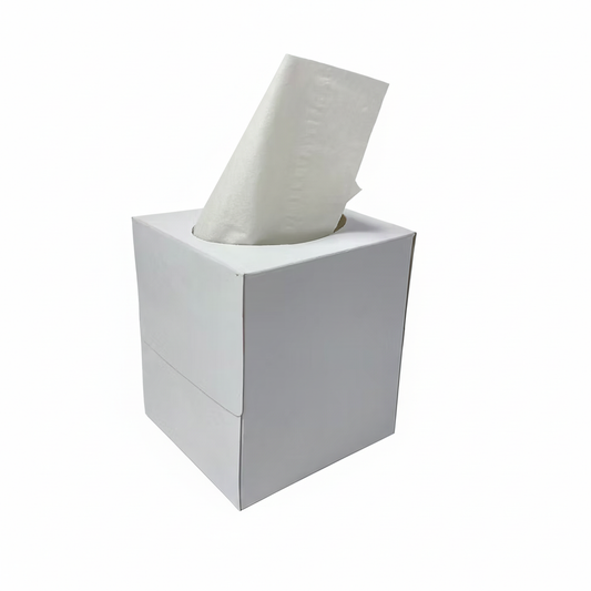 Tissue box with ECOSE product setting