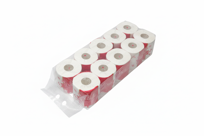 Toilet Paper Package Isolated on Pure White