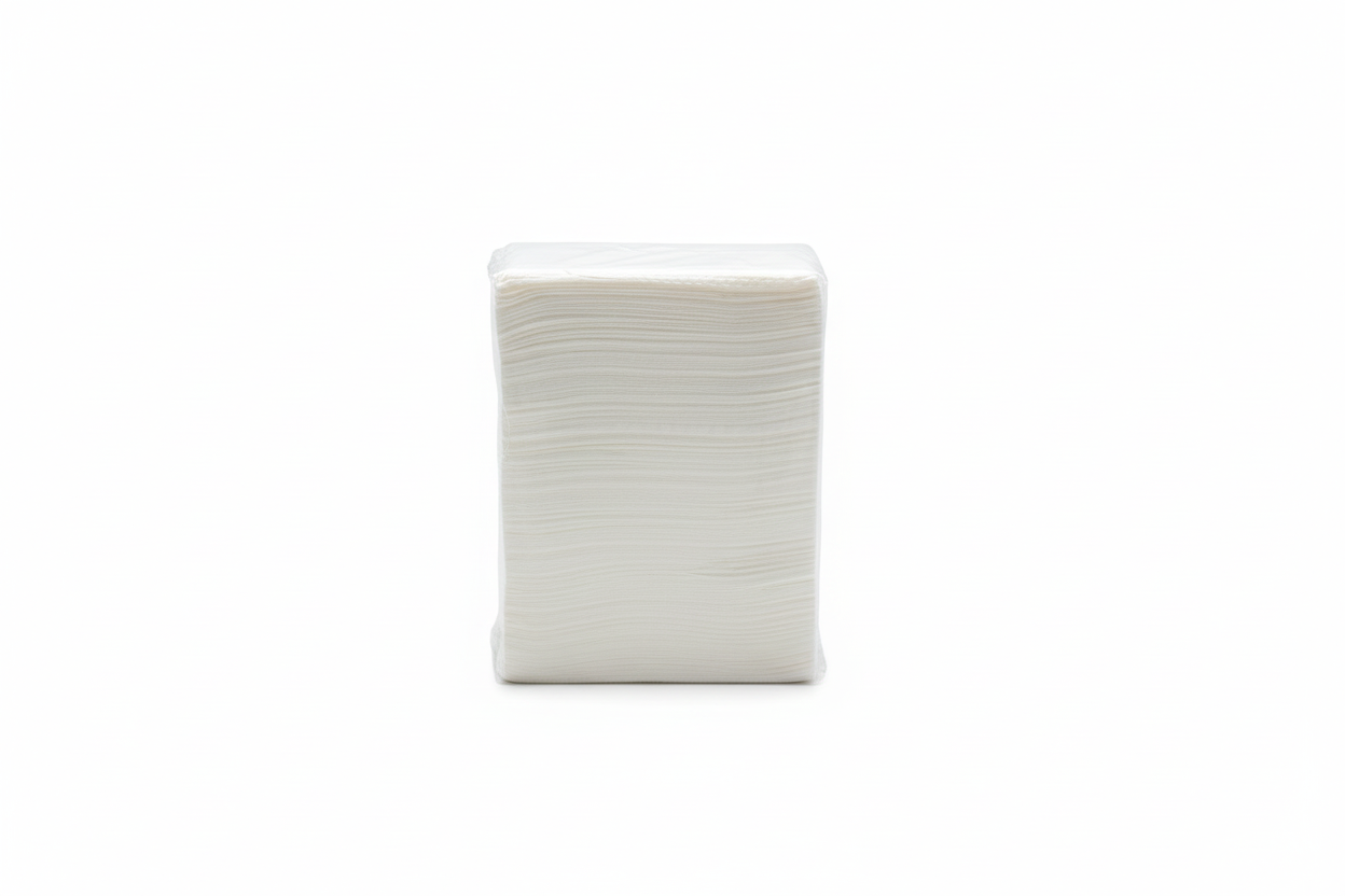 White napkin pack with ECOSE white background
