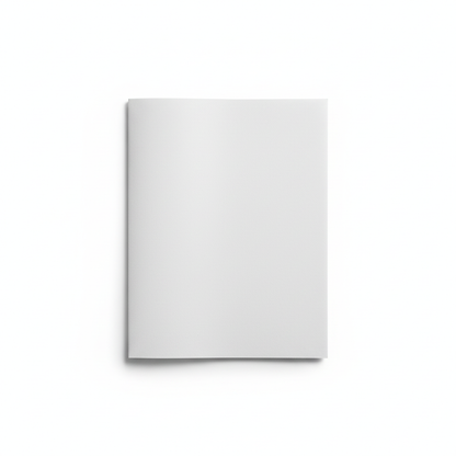 White packaging flat lay with clean background